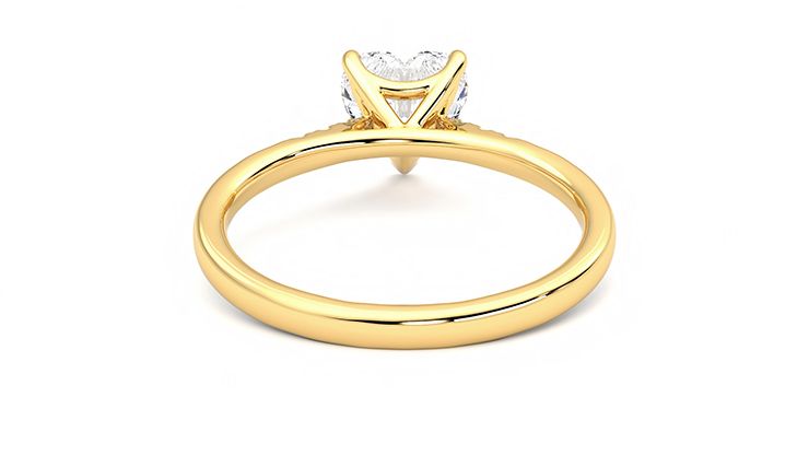 Taylor & Hart Lissome Heart Engagement Ring 360 degree image 15