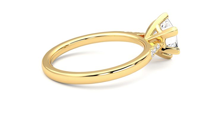 Taylor & Hart Lissome Hexagonal Engagement Ring 360 degree image 11
