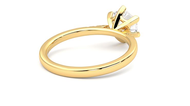 Taylor & Hart Lissome Hexagonal Engagement Ring 360 degree image 13