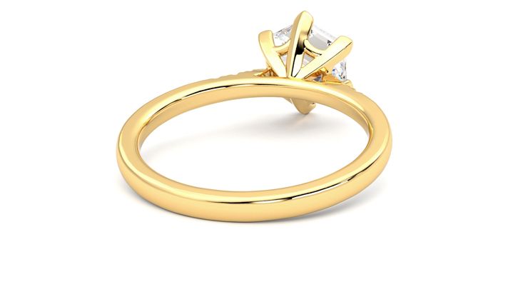 Taylor & Hart Lissome Hexagonal Engagement Ring 360 degree image 14