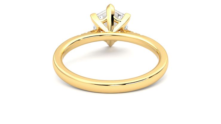 Taylor & Hart Lissome Hexagonal Engagement Ring 360 degree image 15
