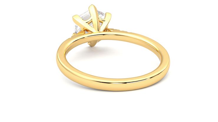 Taylor & Hart Lissome Hexagonal Engagement Ring 360 degree image 16