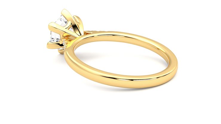 Taylor & Hart Lissome Hexagonal Engagement Ring 360 degree image 18