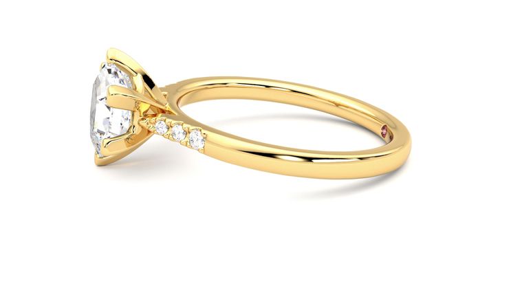 Taylor & Hart Lissome Hexagonal Engagement Ring 360 degree image 21