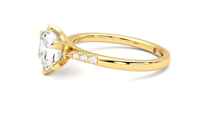 Taylor & Hart Lissome Hexagonal Engagement Ring 360 degree image 22