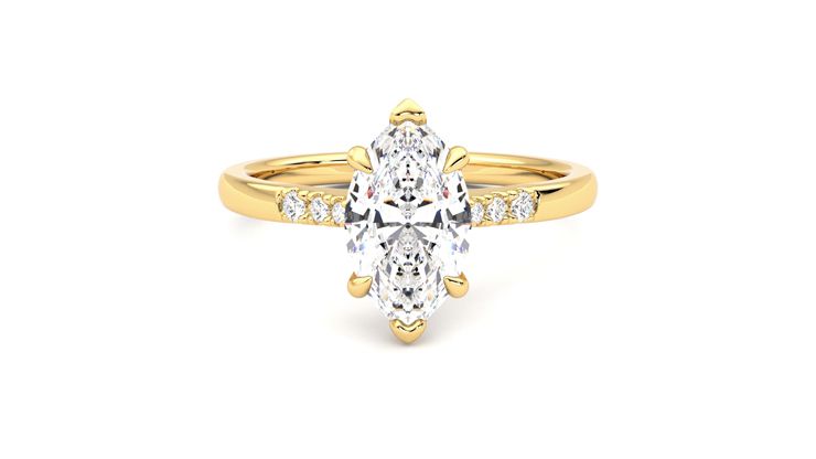 Taylor & Hart Lissome Marquise Engagement Ring 360 degree image 0
