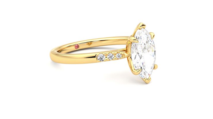Taylor & Hart Lissome Marquise Engagement Ring 360 degree image 6