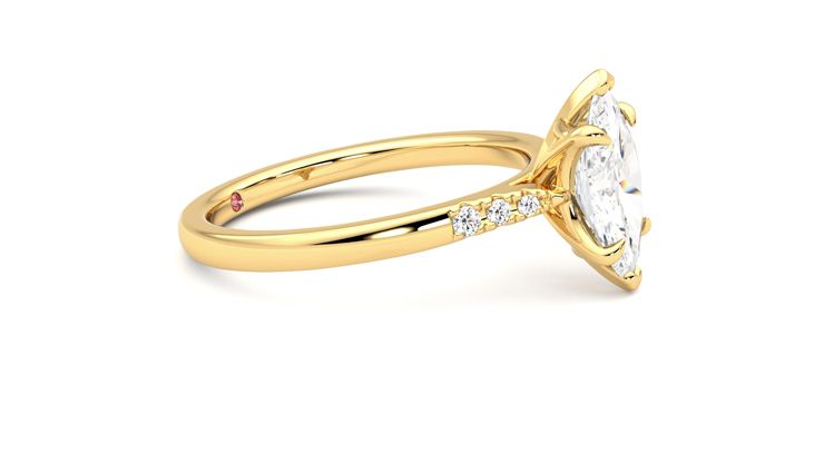 Taylor & Hart Lissome Marquise Engagement Ring 360 degree image 8