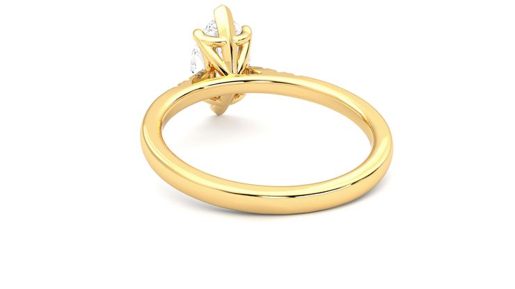 Taylor & Hart Lissome Marquise Engagement Ring 360 degree image 16