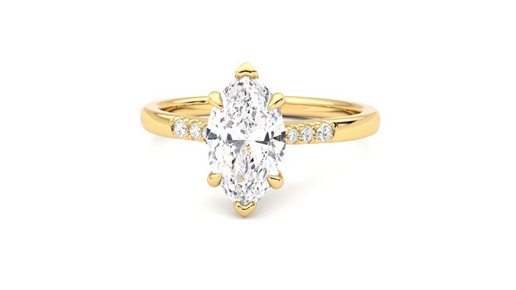 Taylor & Hart Lissome Marquise Engagement Ring 360 degree image 28
