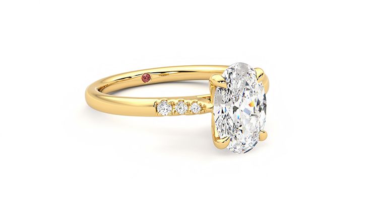 Taylor & Hart Lissome Oval Engagement Ring 360 degree image 5