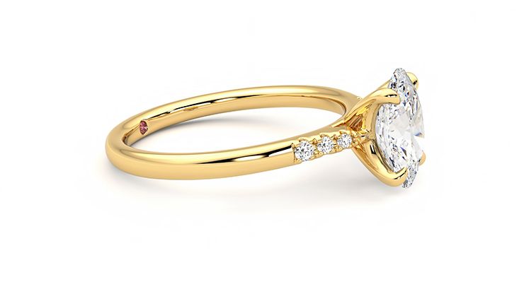 Taylor & Hart Lissome Oval Engagement Ring 360 degree image 8