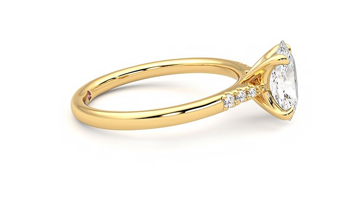 Taylor & Hart Lissome Oval Engagement Ring 360 degree image 9