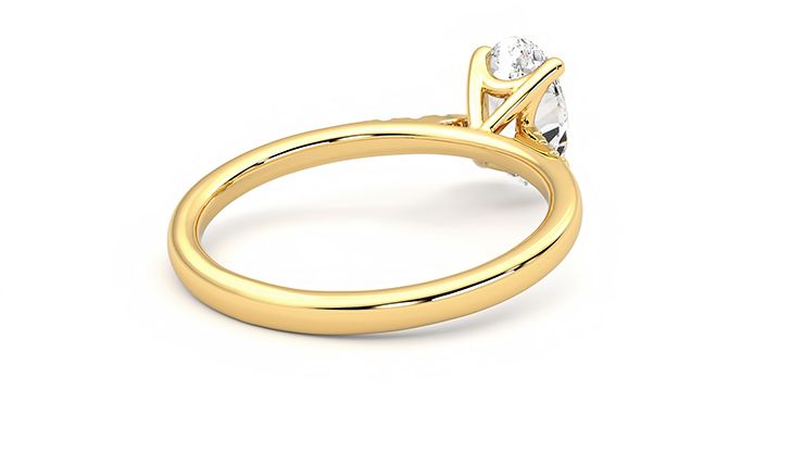 Taylor & Hart Lissome Oval Engagement Ring 360 degree image 13
