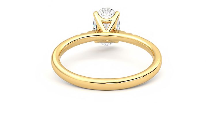 Taylor & Hart Lissome Oval Engagement Ring 360 degree image 15