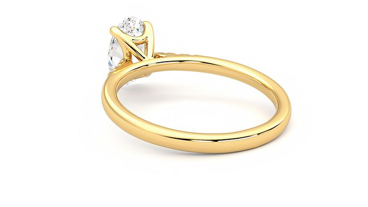 Taylor & Hart Lissome Oval Engagement Ring 360 degree image 17