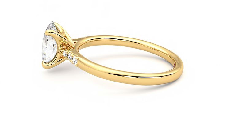 Taylor & Hart Lissome Oval Engagement Ring 360 degree image 20