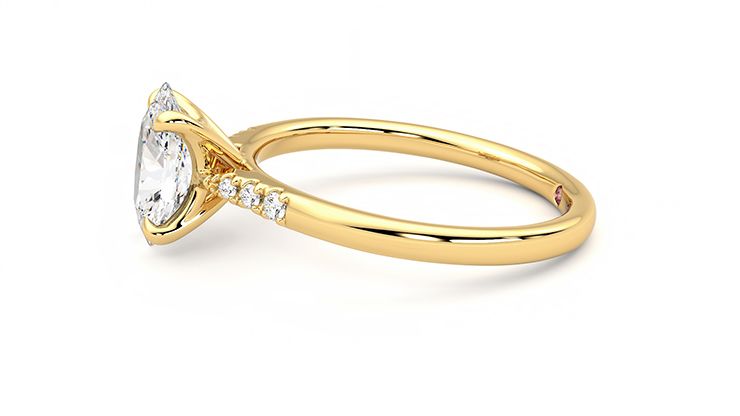 Taylor & Hart Lissome Oval Engagement Ring 360 degree image 21