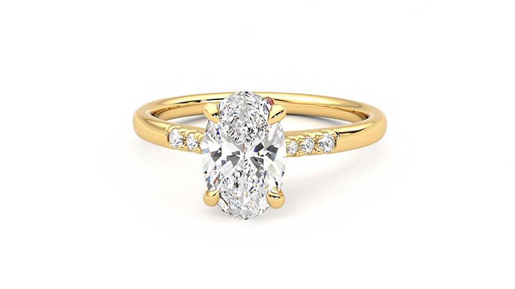Taylor & Hart Lissome Oval Engagement Ring 360 degree image 28
