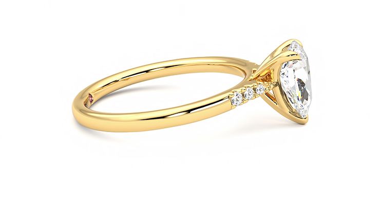 Taylor & Hart Lissome Pear Engagement Ring 360 degree image 9