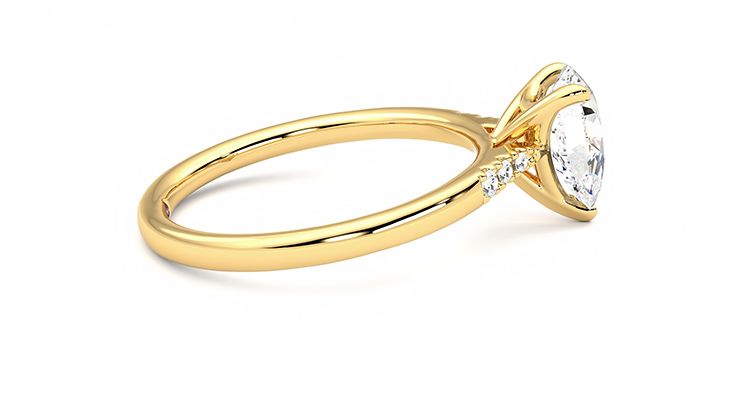 Taylor & Hart Lissome Pear Engagement Ring 360 degree image 10