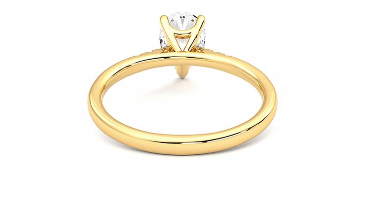 Taylor & Hart Lissome Pear Engagement Ring 360 degree image 15