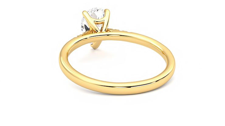 Taylor & Hart Lissome Pear Engagement Ring 360 degree image 16