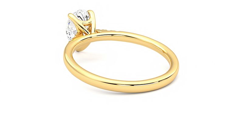 Taylor & Hart Lissome Pear Engagement Ring 360 degree image 17