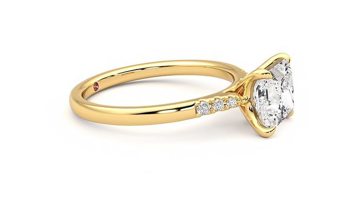 Taylor & Hart Lissome Princess Engagement Ring 360 degree image 8