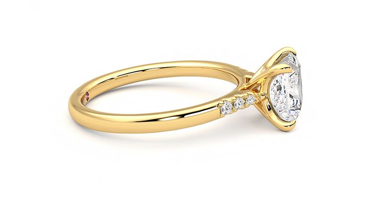 Taylor & Hart Lissome Princess Engagement Ring 360 degree image 9