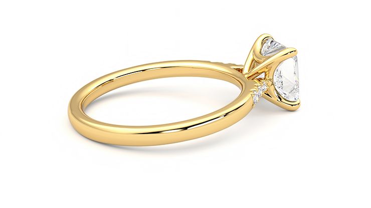 Taylor & Hart Lissome Princess Engagement Ring 360 degree image 11