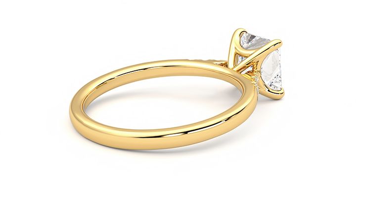 Taylor & Hart Lissome Princess Engagement Ring 360 degree image 12
