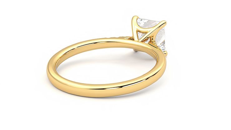 Taylor & Hart Lissome Princess Engagement Ring 360 degree image 13