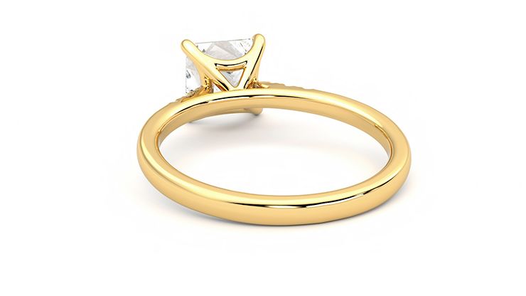 Taylor & Hart Lissome Princess Engagement Ring 360 degree image 16