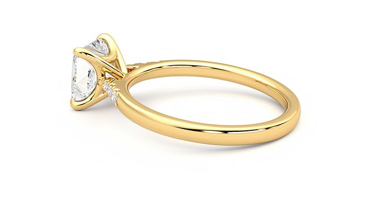 Taylor & Hart Lissome Princess Engagement Ring 360 degree image 19