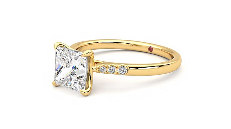 Taylor & Hart Lissome Princess Engagement Ring 360 degree image 24
