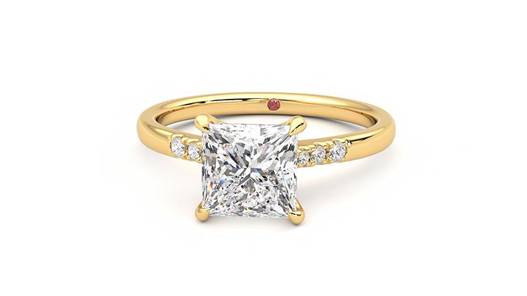 Taylor & Hart Lissome Princess Engagement Ring 360 degree image 28