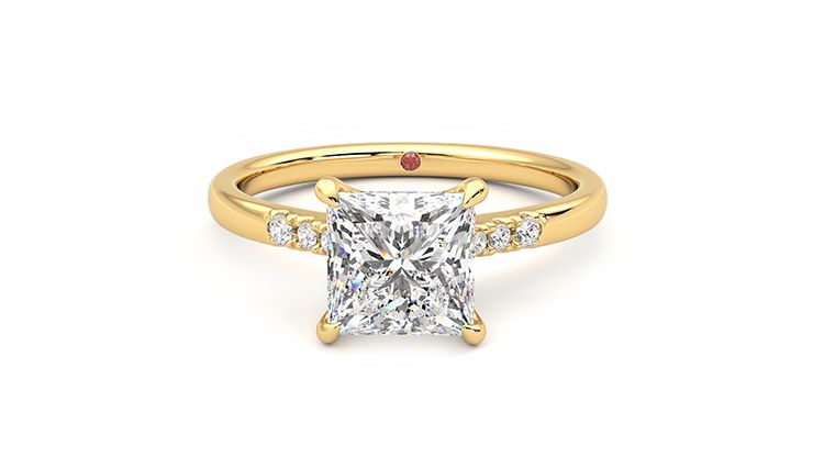 Taylor & Hart Lissome Princess Engagement Ring 360 degree image 29