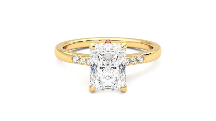Taylor & Hart Lissome Radiant Engagement Ring 360 degree image 0