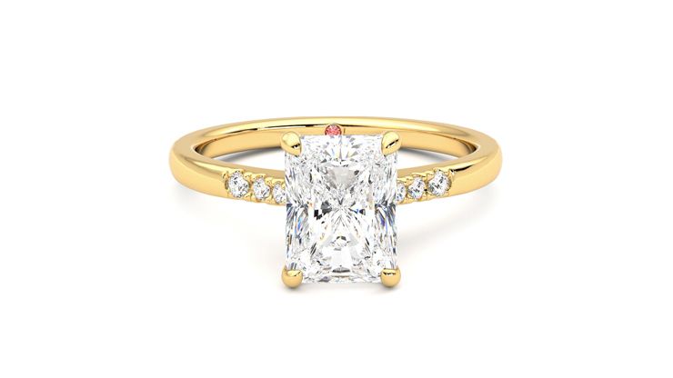 Taylor & Hart Lissome Radiant Engagement Ring 360 degree image 1