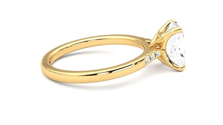 Taylor & Hart Lissome Radiant Engagement Ring 360 degree image 10