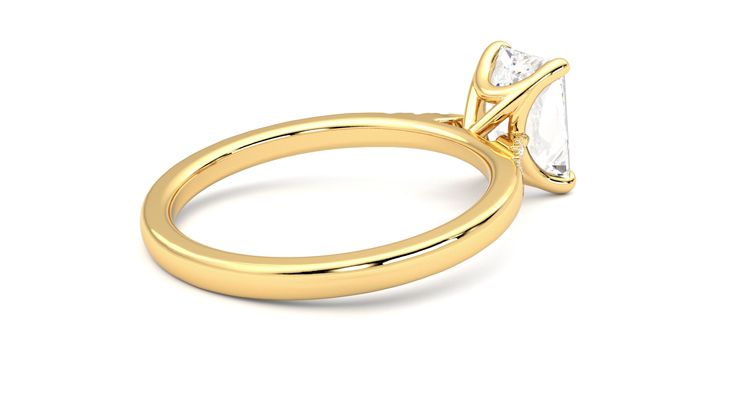 Taylor & Hart Lissome Radiant Engagement Ring 360 degree image 12