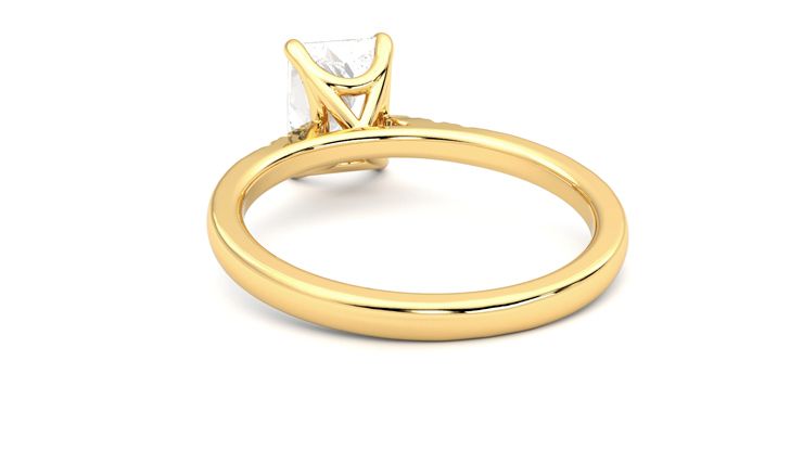 Taylor & Hart Lissome Radiant Engagement Ring 360 degree image 16