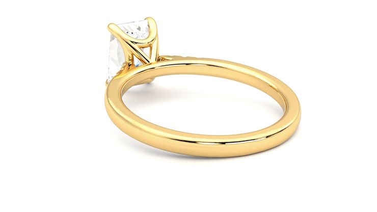 Taylor & Hart Lissome Radiant Engagement Ring 360 degree image 17