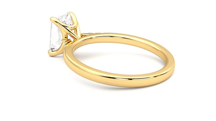 Taylor & Hart Lissome Radiant Engagement Ring 360 degree image 18
