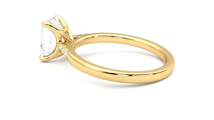 Taylor & Hart Lissome Radiant Engagement Ring 360 degree image 19