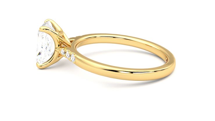 Taylor & Hart Lissome Radiant Engagement Ring 360 degree image 20