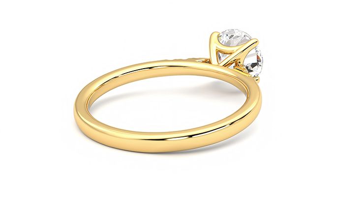 Taylor & Hart Lissome Round Engagement Ring 360 degree image 13