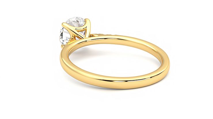 Taylor & Hart Lissome Round Engagement Ring 360 degree image 17