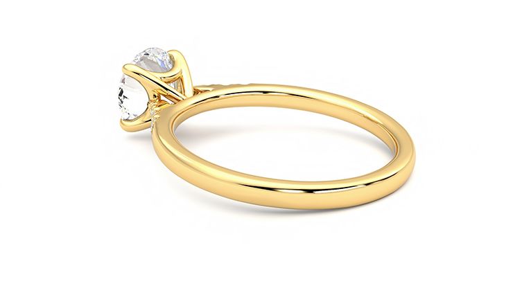 Taylor & Hart Lissome Round Engagement Ring 360 degree image 18